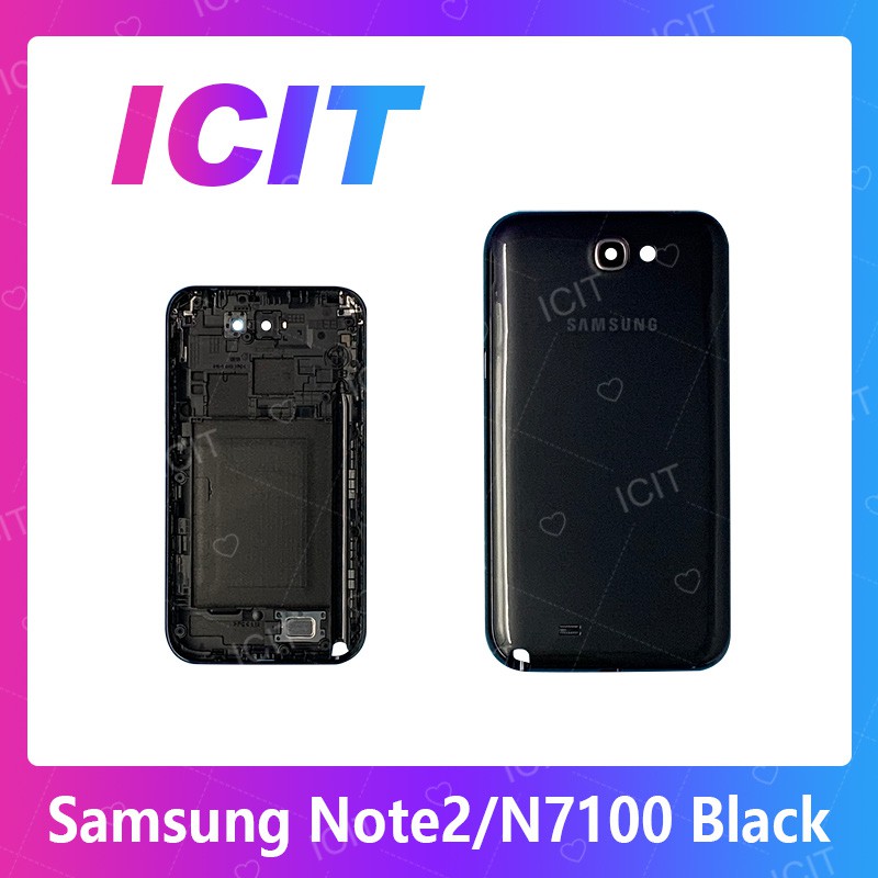 Samsung Note 2/N7100 อะไหล่บอดี้ เคสกลางพร้อมฝาหลัง Body For samsung note2/n7100 อะไหล่มือถือ ICIT 2