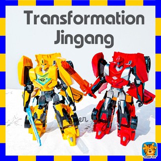 ของเล่น หุ่นยนต์แปลงร่าง Transformation Jingang Yue Star 91611D SAMURAI Bumblebee Alloy Car รุ่น Robot Boy