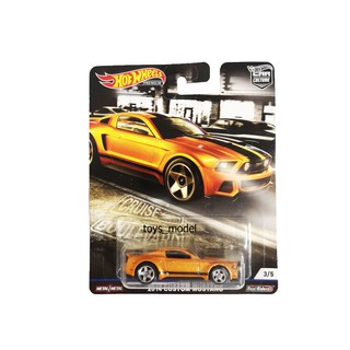 Hotwheels รุ่น Custom Mustang ส้ม ล้อยาง