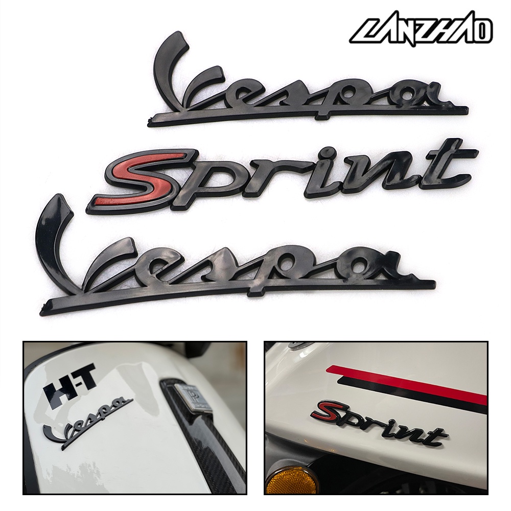 Set Logo Vespa Sprint รุ่นSprint S สติ๊กเกอร์นูน 3D