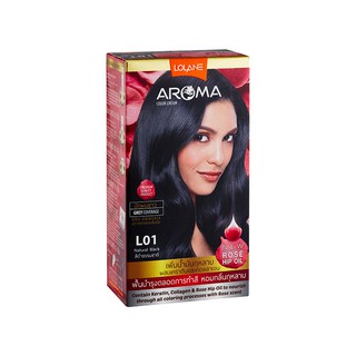 Lolane​ aroma อโรมา โรส คัลเลอร์ ครีม ยาย้อมผม​ โลแลน​ อโรม่า