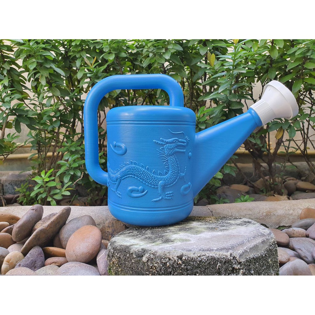 บัวรดน้ำจิ๋ว ตรามังกร ความจุ 2 ลิตร พลาสติกหนาไม่ก๊องแก๊ง แข็งแรง ทนทาน - รูปที่ 2