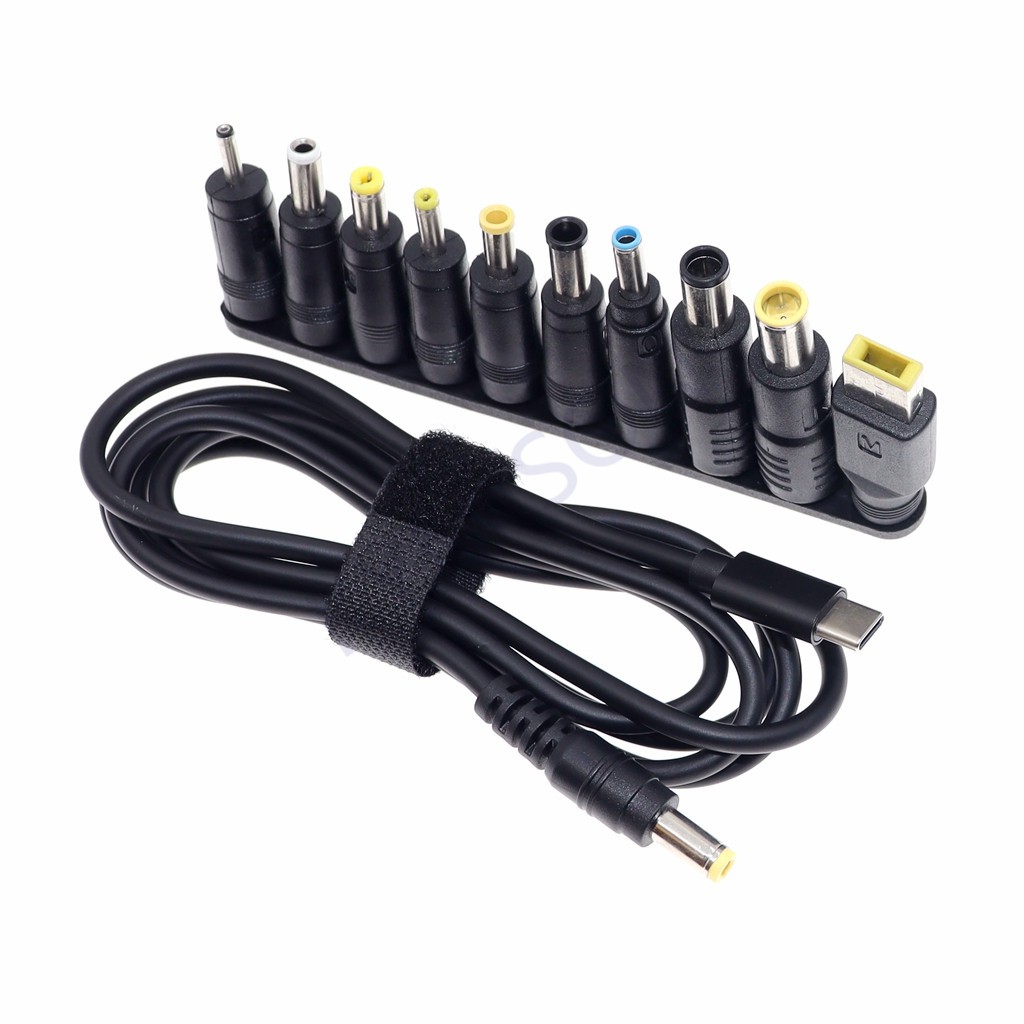ขั้วต่ออะแดปเตอร์แปลงไฟแล็ปท็อป ปลั๊ก Dc USB Type C ตัวแปลงแจ็คตัวผู้เป็นสากลสําหรับ Lenovo สําหรับเครื่องชาร์จโน้ตบุ๊ก Asus