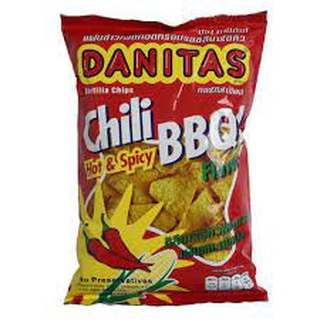 🔥Hot🔥 Danitas Chile B.B.QFlavor Torilias 200g ดานิต้าส์ข้าวโพดรสบาร์บีคิว 200 กรัม  ห่อใหญ่ 🎁ส่งเร็ว🎁