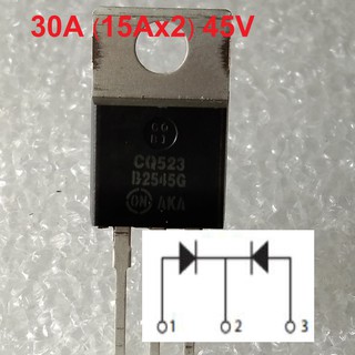 MBR2545CTG 30A(15A X 2) 45V Schottky Barrier Diodes