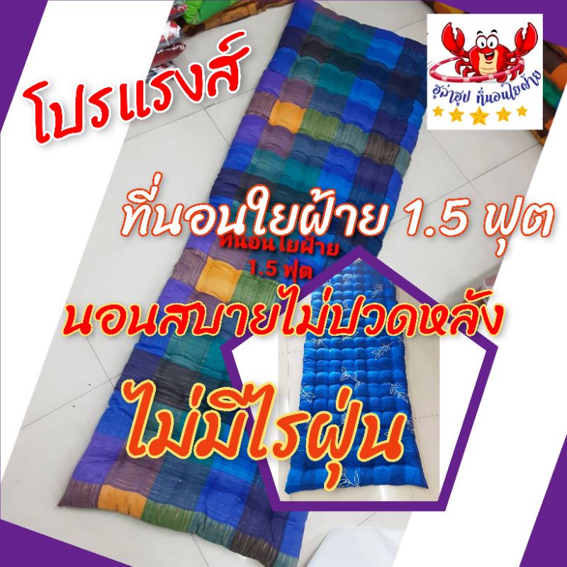 💤โปรแรงส์💤 ที่นอนใยฝ้าย 1.5 ฟุต (50*160 cm) เบาะรองโซฟา💤💤