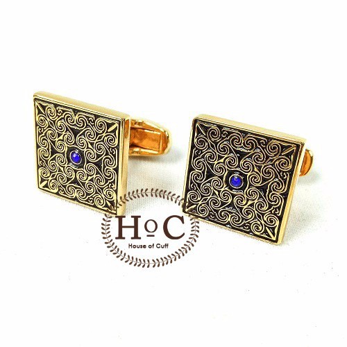 KEMEJA CUFFLINK CUFFLINKS FRENCH CUFF SHIRT BUTTON CUFF GOLD MULTIORNAMENT CUFFLINKS