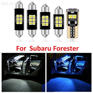 ชุดหลอดไฟ LED ติดป้ายทะเบียนรถยนต์ สําหรับ Subaru Forester Map Dome Trunk 2009-2017 2018 2019 10 ชิ้น