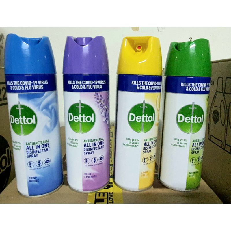 พร้อมส่ง！！ ❗สินค้าพร้อมส่ง❗เดทตอล สเปรย์ รุ่นใหม่ (Dettol) ฆ่าเชื้อไวรัส 99.9% 450 ml นำเข้าจากสิงค์