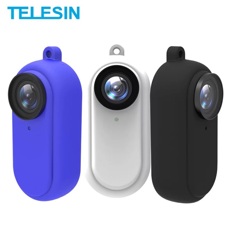 TELESIN For Insta360 GO3 / GO2 Case Soft Silicone Rubber Protective Cover For Insta 360 Go2 Camera Accessories
