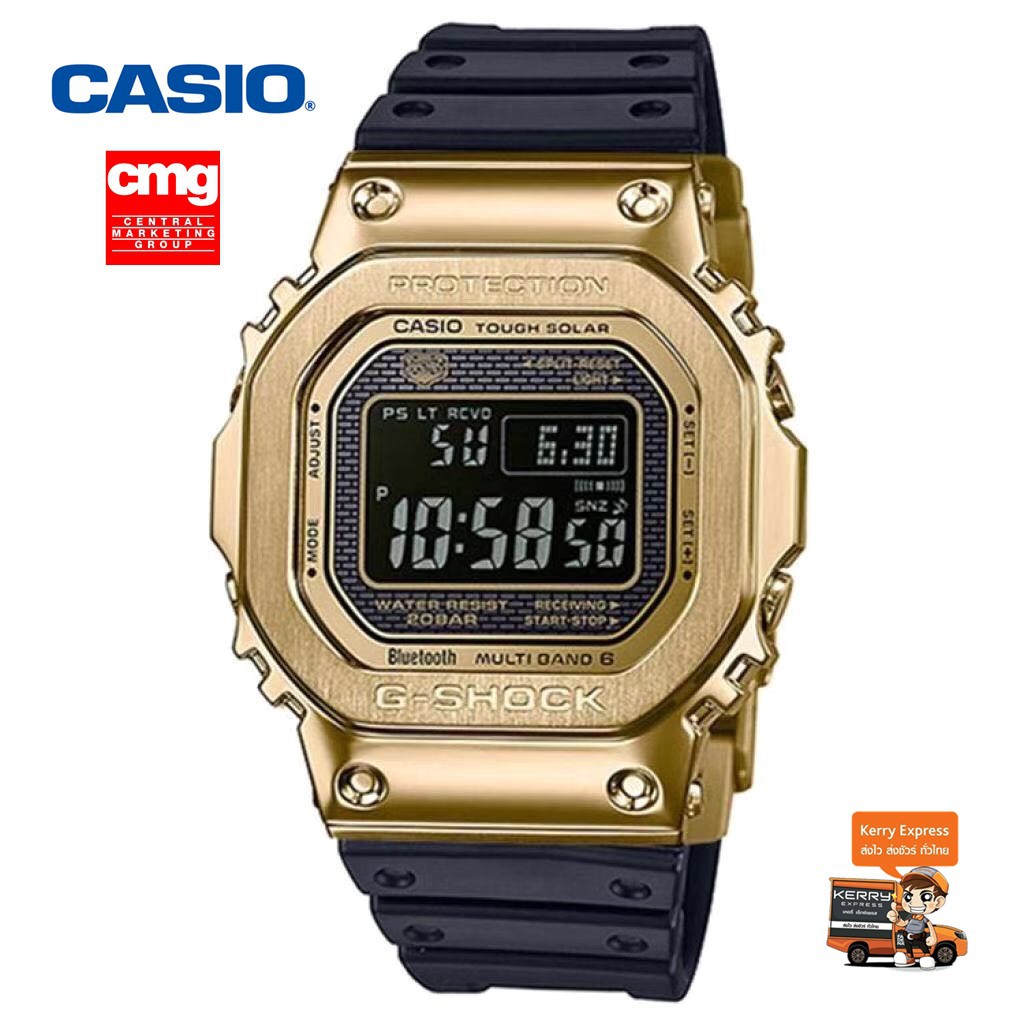 Casio G-Shock นาฬิกาข้อมือผู้ชาย สายเรซิ่น รุ่น GMW-B5000 - สีดำ（ของแท้100% ประกันCMG)
