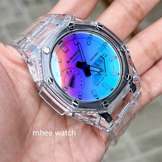 G-Shock Casioak Rainbow Jelly Transparent Case with Butterfly Buckle