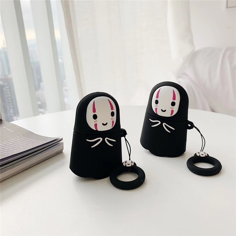 สําหรับ AirPods 1 2 3 pro เคสหูฟังบลูทูธไร้สาย ป้องกันกระแทก ลายการ์ตูนอนิเมะ Spirited Away Slender Man สไตล์ญี่ปุ่น