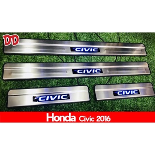 ชายบันไดมีไฟ กันรอยบันได ชายบันได Honda Civic 16