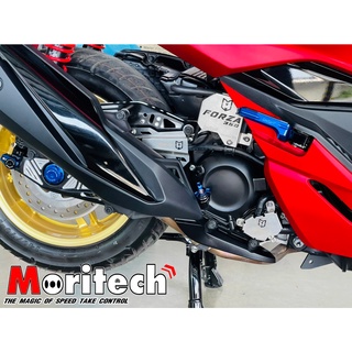 การ์ดครอบคอยไฟ+ครอบสายดิส (สแตนเลส) การ์ดปั้มน้ำ (สแตนเลส) MORITECH FORZA 350