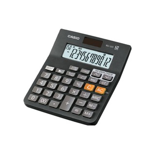 เครื่องคิดเลข สีดำ คาสิโอ MJ-120D PLUS Casio Black Calculator MJ-120D PLUS