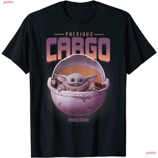 เสื้อยืดกีฬา Star Wars The Mandalorian The Child Precious Cargo Purple T-Shirt Mens Womens T-shirts