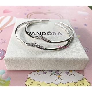 Pandora Tiara Wishbone Open Bangle Sz.3