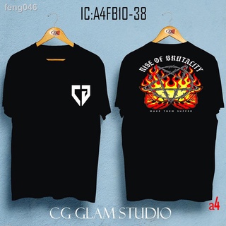 ✲❃❁ஐ❁A4FB09-39 A4FB10-38 UNISEX RISE OF BRUTALITY Streetwear เสื้อเชิ้ตทรงหลวมขนาดใหญ่ (A4 PRINT )- S/M, L/