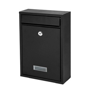 ราคาตู้จดหมาย ตู้ไปรษณีย์ สีดำ MOUNTAIN รุ่น 006 ขนาด 21.5x8x32 cm. ตู้รับจดหมาย ตู้ไปรษณีย์ กล่องจดหมาย ตู้ใส่จดหมาย