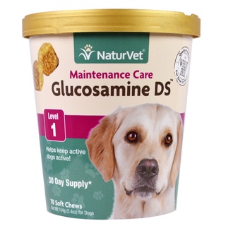 Glucosamine DS (70เม็ดขนม) บำรุงข้อ สุนัข-แมว บำรุงข้อต่อ ข้อสะโพก เสริมมวลกระดูกแข็งแรง กันโรคข้อ