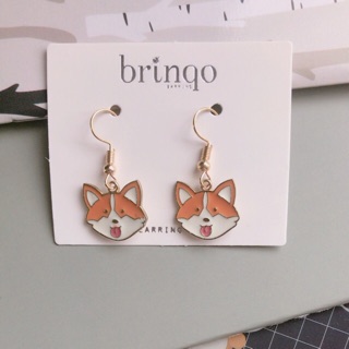 ต่างหูน่ารักหมาป่า 🦊Fox Stud Earring