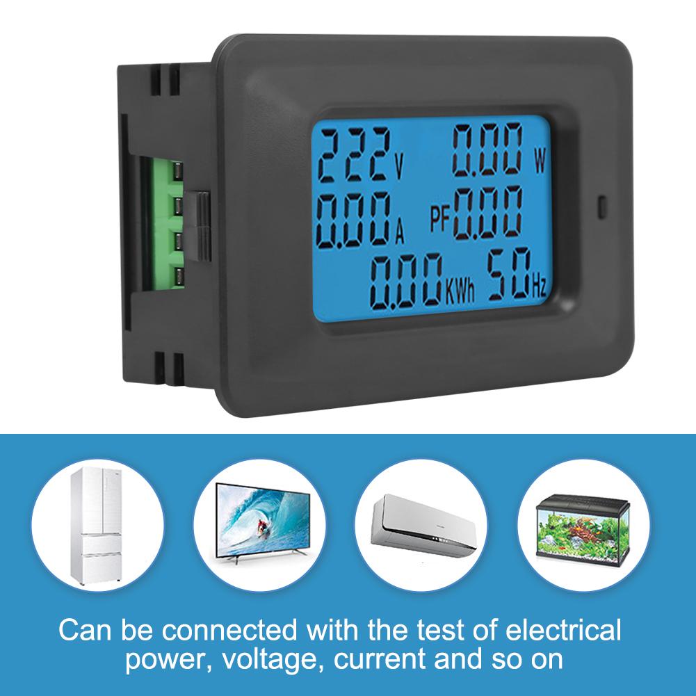 [Wholesale Price] 6 in 1 ac มิเตอร์แรงดันไฟฟ้า 20 a power factor kwh frequency