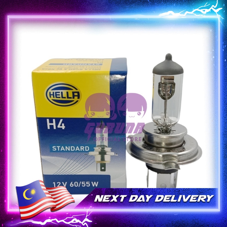 Hella H4 เยอรมนีหลอดไฟ 60/55W 12V REPLACEMENT สําหรับ OSRAM PHILIPS 64193 12342PRC1