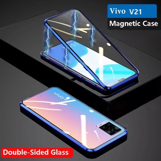 เคสโลหะแม่เหล็กดูดซับดีสําหรับ Vivo V21 5G Vivo V 21 Vivov21