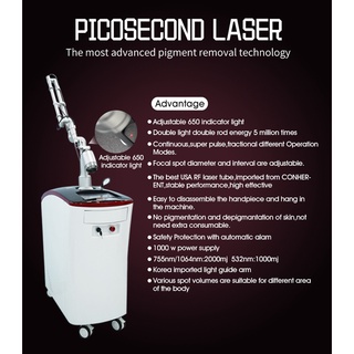 Commercial Home  Laser Painless Tattoo Removal Machine Picosecond Laser Removal of Pigment, Freckles and Acne Beauty Mac