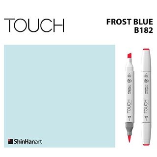 TOUCH TWIN BRUSH MARKER B182 (FROST BLUE) / มาร์คเกอร์หัวพู่กัน-หัวตัดขนาดกลาง รหัส B182 (FROST BLUE)