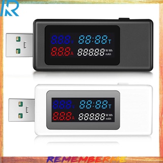 [Rem]Kws-V30 6 In 1 Usb Tester Dc อุปกรณ์เครื่องมือดิจิตอลสําหรับใช้ในการทดสอบแรงดันไฟฟ้าความจุเวลา