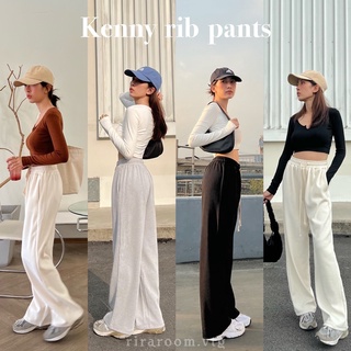 Kenny rib pants กางเกงวอร์ม กางเกงขายาวผ้าร่อง กางเกงขายาว