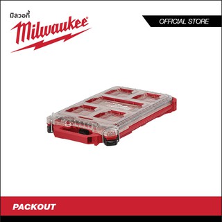 Milwaukee กล่องอุปกรณ์ช่าง PACKOUT Low Profile Compact Organizer รุ่น 48-22-8436