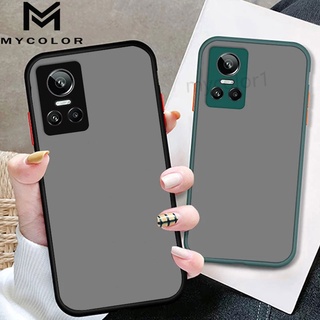 ตรงรุ่นขอบสีผิวด้าน เคสกันกระแทก ขอบนิ่ม Realme GT 2 GT2 Neo 3 Neo2 Pro 5G 4G 2022