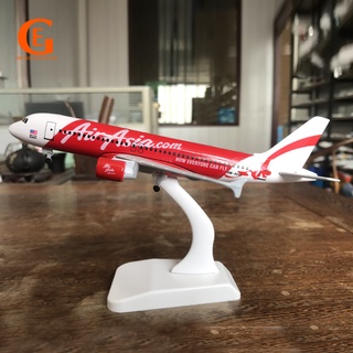 Airasia Airbus 320 โมเดลเครื่องบินโลหะ A320 ของเล่นสําหรับเด็ก