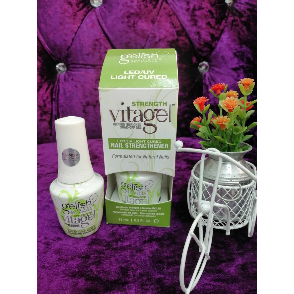 Gelish Vitagel Nail Strengthener STRENGTH เบสโค้ดเจลสำหรับเล็บเสีย มี
