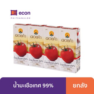 น้ำมะเขือเทศดอยคำ99% 200 ml - ขายยกลัง x 36 กล่อง หมดอายุ 24/10/2565 ปีหน้า