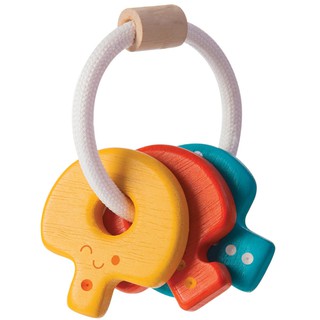 PlanToys 5217 Baby Key Rattle ของเล่นไม้กุญแจกุ๊งกิ๊ง(หลากสี)