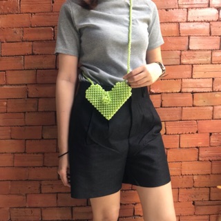 กระเป๋าลูกปัดหัวใจ💚 ( 𝑮𝒓𝒆𝒆𝒏 𝒉𝒆𝒂𝒓𝒕 𝒃𝒆𝒂𝒓𝒅𝒆𝒅 𝒃𝒂𝒈 )