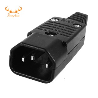 ☀SALE☀Black IEC-320 C14 Male Plug AC Power Inlet Socket Connector 250V 10A