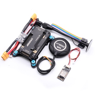 บอร์ดควบคุมการบิน APM2.8 + M8N GPS Moudule (เข็มทิศ) GPS Standard + Flight Controller Shock Absorber FPV Drone Quadcopter 1 ชุด