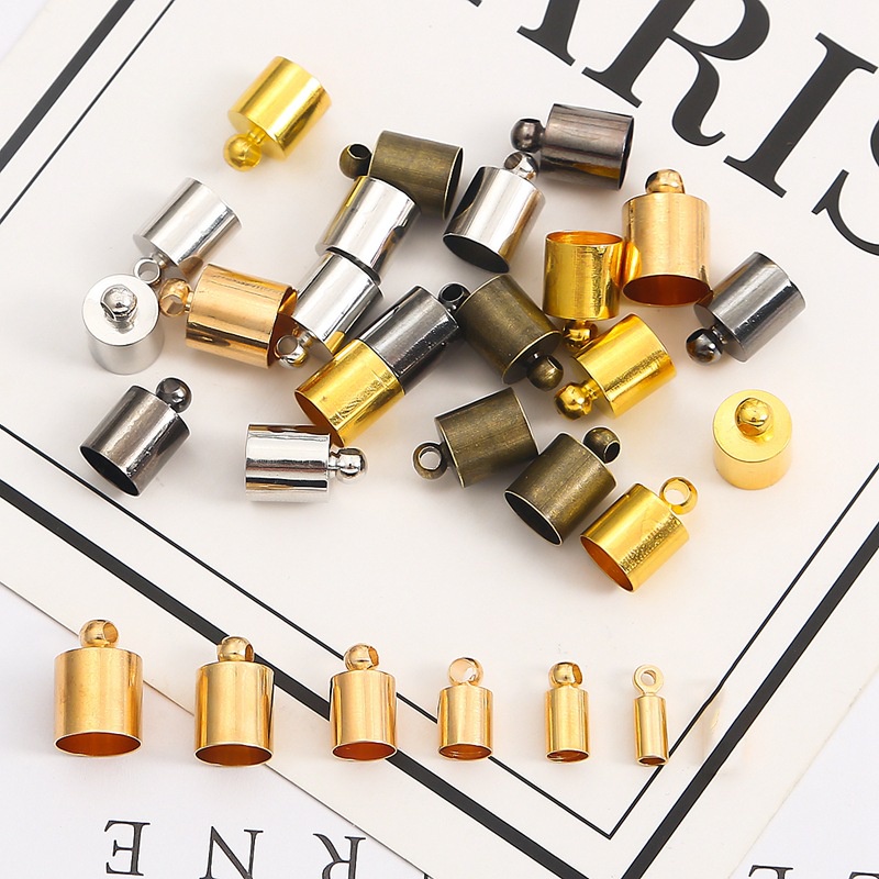 50 ชิ้น / ถุง ทองแดง ชุบ พู่ น้ําหนัก หมวกแขวน นาฬิกา DIY ต่างหู กระเป๋าเดินทาง เครื่องประดับ วัสดุ