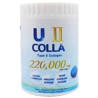 U II Colla Collagen Type Two Powder ผลิตภัณฑ์เสริมอาหารชนิดผงคอลลาเจนไทป์ ทู 220,000 มก. ตรา ยูทู (220g) Supurra