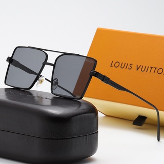 แว่นตากันแดด Louis Vuitton ทรงสี่เหลี่ยม ไล่โทนสี แฟชั่นคลาสสิก สําหรับผู้หญิง ผู้ชาย uv400
