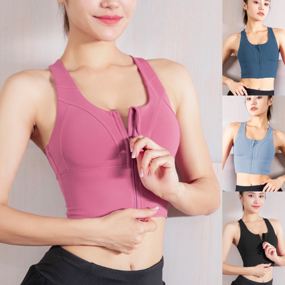 **สปอร์ตบราซิปหน้า** Sport Bra YOGA-622 เสื้อบรากีฬาใส่เที่ยว ออกกำลังกาย ใส่กระชับ มีฟองน้ำ ทรงสวย ผ้านิ่มใส่สบาย