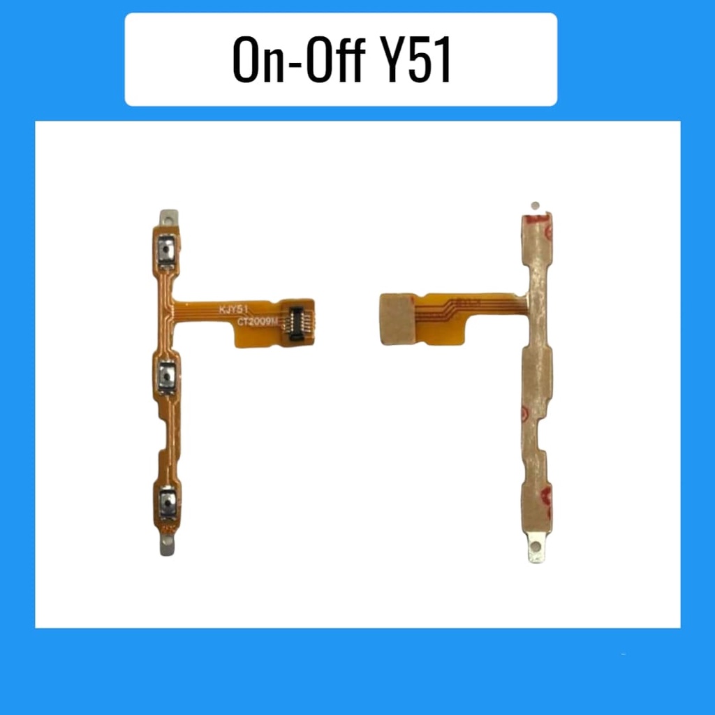 on-off Y51 แพรเปิดปิด-เพิ่มเสียงลดเสียง แพรสวิท ON-OFF Y51 สินค้าพร้อมส่ง