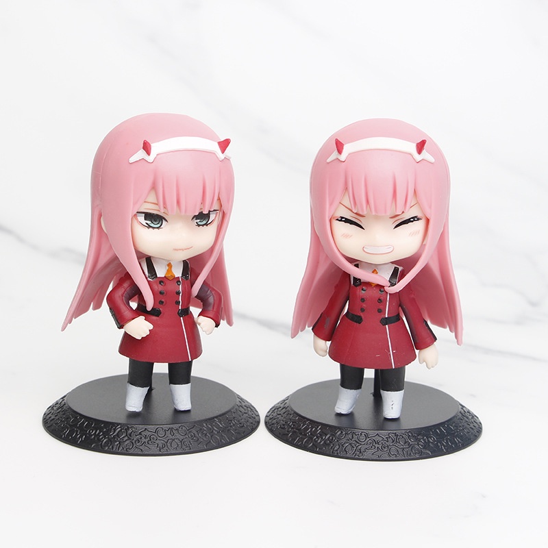 โมเดลฟิกเกอร์ PVC การ์ตูนอนิเมะ DARLING in the FRANXX Zero Two 02 Strelizia National Team Q Version ขนาด 10 ซม. 3 ชิ้น ต่อชุด ราคา ถูกที่สุด ดีลบีเคเค แกลเลอรีภาพที่ 5