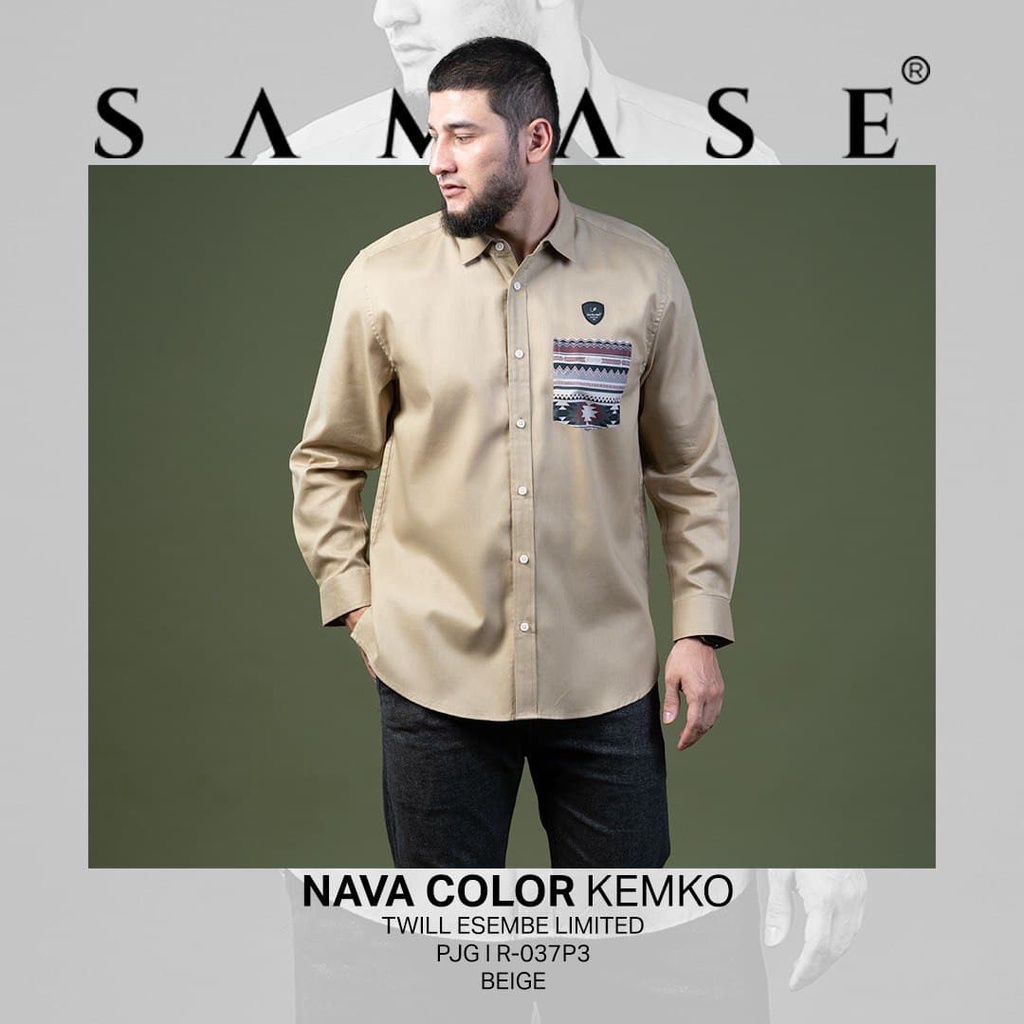 เสื้อเชิ้ตตัวยาว Samise heritage R037P