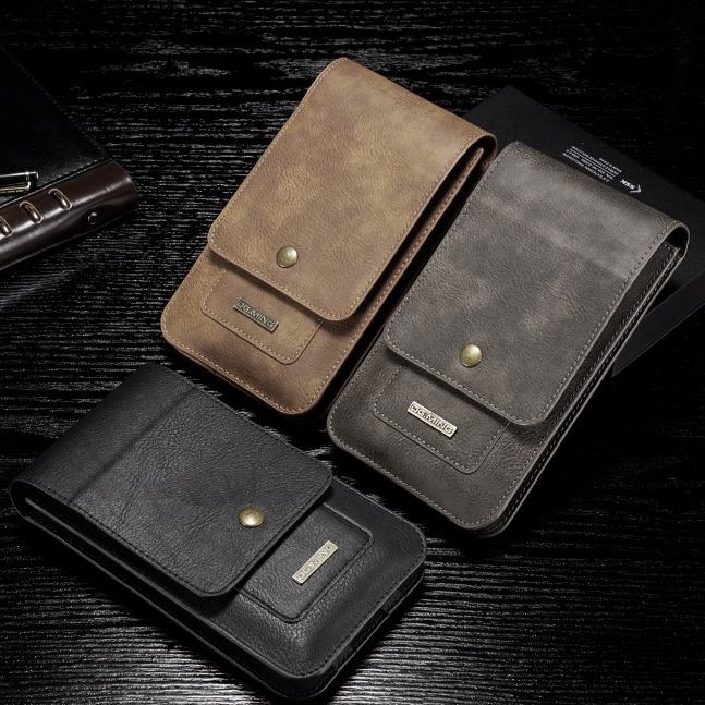 กระเป๋าหนังแท้ใส่มือถือ DG.MING Universal Split Leather Pouch [Multi-Function]